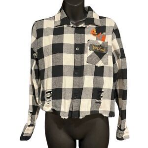 Spirit Halloween Trick ‘r Treat Sam Plaid Flannel Women’s